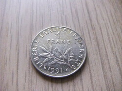 1 Franc 1991 France