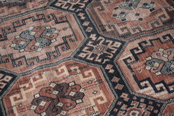 Régi antik nagyméretű ágyterítő terítő falvédő szőnyeg bársony 257 x 139