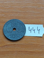 Belgium belgique - belgie 10 centimes 1942 ww ii. Zinc, iii. King Leopold 444