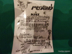 Invitation card for Kisz meeting from 1960