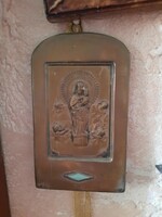Antique Virgin Mary with child, madonna, relief, wall relief, negotiable