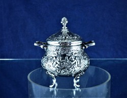 Very nice, antique silver bonbonier, German, ca. 1890!!!