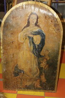 Antik falemezre festett ikon kép 934