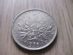 5 Francs 1978 France