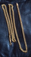Double armor 14k gold necklace 5.3gr 55 cm