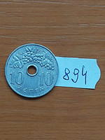 GÖRÖG 10 LEPTA 1966 ALU. Pénzverde Kremnica, Körmöcbánya  894