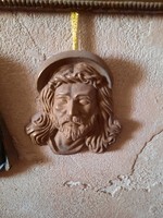 Antique bronze Jesus Christ wall relief, relief, negotiable