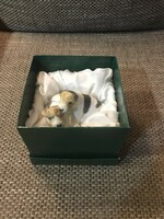 Hollóházi porcelán figura (kutya)