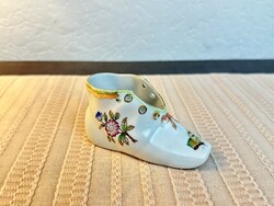 Herendi Viktória mintás porcelán cipő