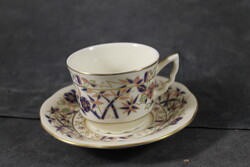 Zsolnay bamboo patterned coffee cup with bottom 954