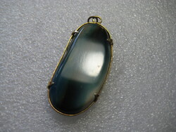 Pendant, 2.5 x 6 cm in a gilded frame