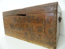 Antique wooden travel chest, storage