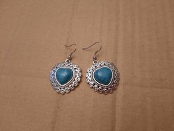 Medical metal, stainless steel, turquoise stone earrings, negotiable