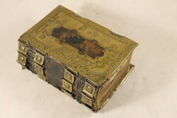 Antique copper-bound tranoscius bible 1864 (946)