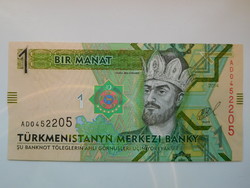 Turkmenistan 1 manat 2014 unc