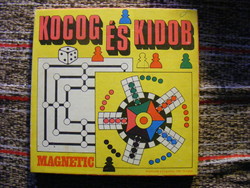 Retro Kocog és kidob mágneses társasjáték