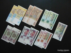 13 darab külföldi hajtatlan bankjegy LOT !