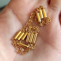 Beautiful magnetic steel gold-plated necklace