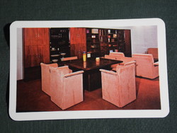 Card calendar, bubiv Budapest furniture factory, room furniture, wardrobes, interior design, 1982, (4)