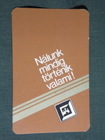 Kártyanaptár, Fehérvár ÁFÉSZ áruház, Székesfehérvár, 1982,   (4)