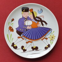 Winterling röslau bavaria german porcelain wall hanging plate dancing couple dancing couple small plate