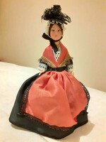 French doll in Burgundian (Macon) folk costume