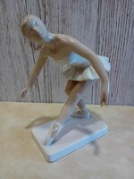 Nagyon ritka Royal Dux csehszlovák porcelán art deco balerina figura