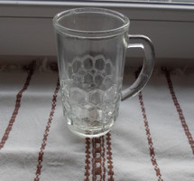 Retro honey glass mug (thick glass, mug)