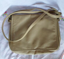 Vintage / retro women's bag, reticule 1. (Milk coffee color, beige)