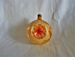 Old glass Christmas tree decoration - reflex sphere!