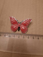 Red butterfly fire enamel pin/ Christmas tree decoration, negotiable