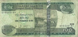 100 birr 2012 Etiópia