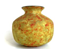 Iparművészeti matt mázas kő hatású kerámia váza