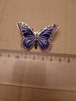 Dark purple butterfly fire enamel pin/ Christmas tree decoration, negotiable