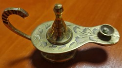 Copper Aladdin oil lamp