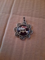 Skull pendant, medical metal, negotiable