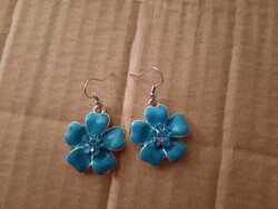 Fire enamel floral earrings, negotiable