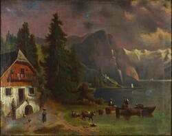 1P894 xx. Century painter: mountain landscape