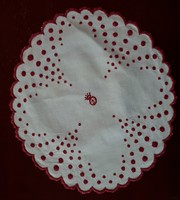 Embroidered oval tablecloth, tray tablecloth