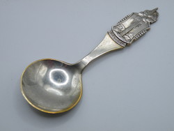 Uk0059 Iceland geyser silver decorative spoon .830 Silver