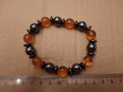 Onyx and citrine stone bracelet, negotiable