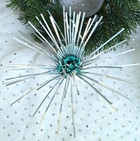 Retro foil laminate Christmas tree ornament 12cm