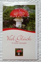 Születésnapi jókívánság képeslap üdvözlőlap üdvözlőkártya levelezőlap postatiszta német gomba minta