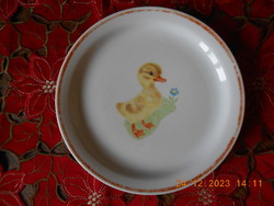 Zsolnay duck children's flat plate