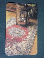 Card calendar, röltex bétex textile store, carpet, 1983, (4)