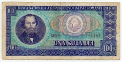 Romania 100 Romanian lei, 1966