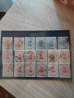Perzsa bélyegek. falc