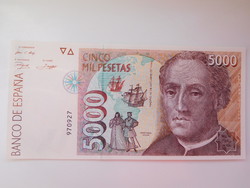 Spanyolország 5000 peseta 1992 UNC