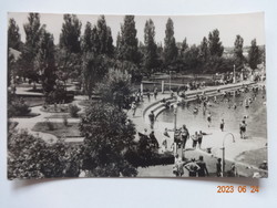 Régi képeslap: Hajdúszoboszló,  Strandfürdő (1961)