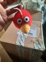 Plush toy, red angry bird, negotiable